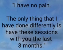 CranioSacral therapy for a Harrisburg, Pennsylvania client with Aldene Etter lifecoach, craniosacral therapist for pain relief