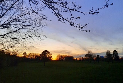 Sunset on the golf course posted by Space Clearing Expert Aldene Etter in Pennsylvania 