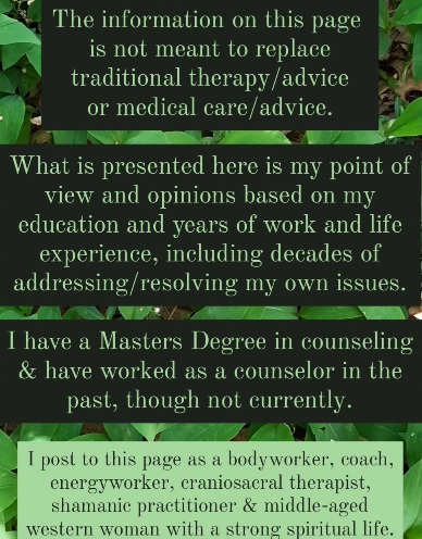 Disclaimer for this website posted by Aldene Etter craniosacral therapist and lifecoach in State College Pennsylvania 