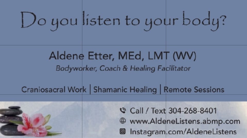 aldene etter craniosacral therapist, lifecoach, healing facilitator, energy worker, shamanic practitioner